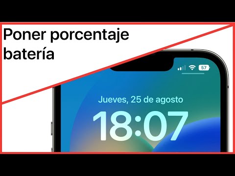 Cómo mostrar el porcentaje de batería en un iPhone