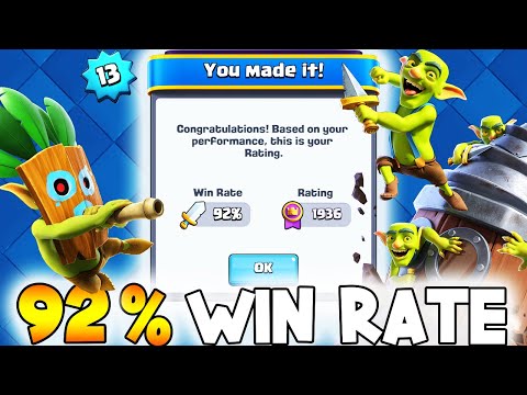 92% WIN RATE WITH THE BEST GOBLIN DRILL DECK IN CLASH ROYALE!🏆(UNDERLEVELED)