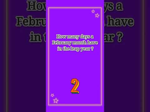 How many days a February month have in the leap year? #gk #gkquiz #gkallexam