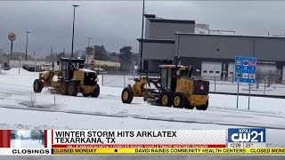 Winter Storm in Texarkana Texas