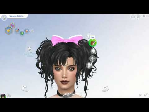 sims custom content download brunette female Nahiara Durand by Bonita100 Cas Video Preview