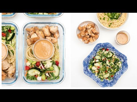 Thai Peanut Chicken Meal Prep Bowls
