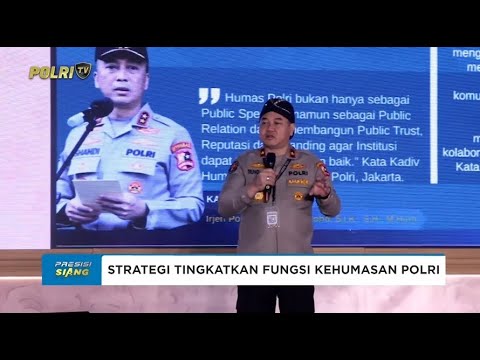 PEMBEKALAN MATERI OLEH KEPALA BIRO DIVISI HUMAS POLRI