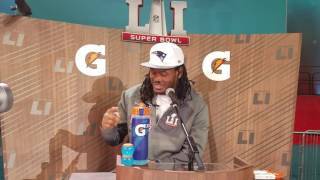 ESPN's Chris Berman interviews Dont'a Hightower on Super Bowl Opening Night (2017)