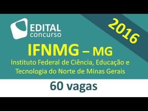 Concurso IFNMG MG 2016 - Edital