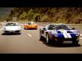 Pagani Zonda Vs Ford GT Vs Ferrari F430 Spider  Top Gear Classic
