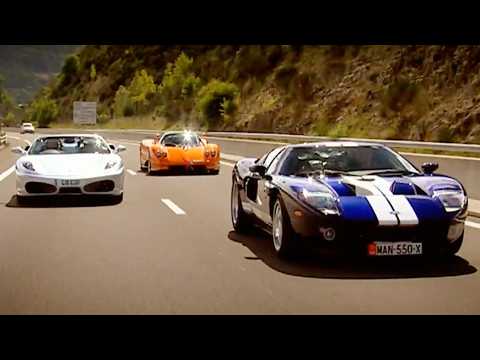 Thumbnail for Pagani Zonda vs Ford GT vs Ferrari F430 Spider | Top Gear Classic by Opel, Ferrari, Supercar, Ferrari F430, Ford v Ferrari, Car, Ford GT