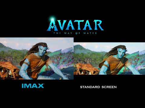 AVATAR 2 THE WAY OF WATER : IMAX Screen Vs Standard Screen Trailer (4K ULTRA HD) 2022