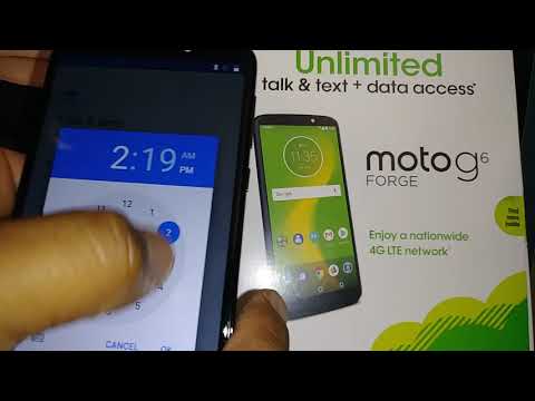 Setting up Moto g6 FORGE Cricket Wireless