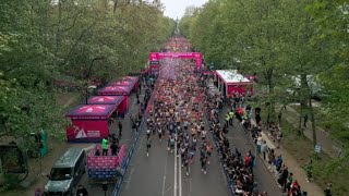 Milano Marathon 2026: il momento della partenza e il traguardo. La carica dei 15 mila atleti. Tri...