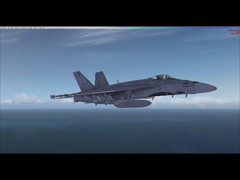 FSX - RCAF CF-188 Hornet Landing CFB Cold Lake (CYOD)