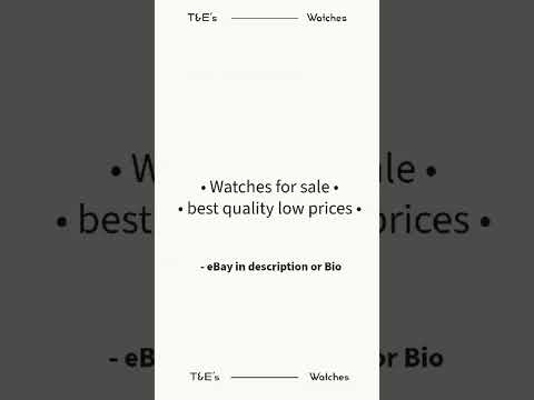 Get your watches https://www.ebay.co.uk/usr/tommiehughes #shorts #ebay #watches #sale #cheap