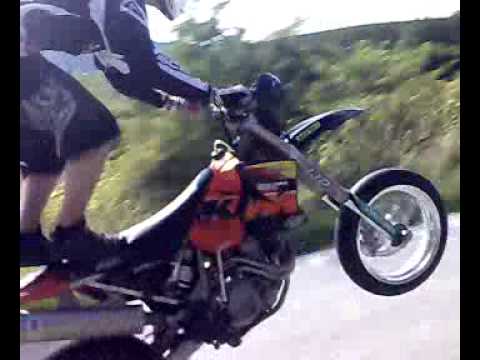 KTM 525SX Supermoto wheelie