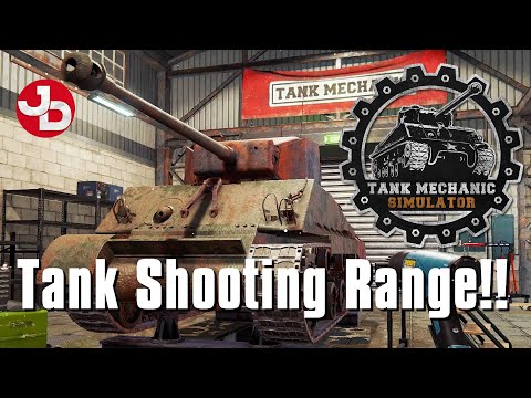 Proving Grounds shooting range unlocked & tested on Tank Mechanic Simulator!