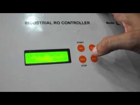 Ro parameter settings settings for industrial ro panel