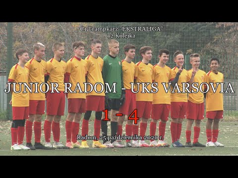 25 X 2020 r.  JUNIOR  RADOM - UKS VARSOVIA  1 - 4