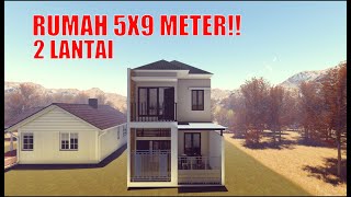Download lagu DESAIN RUMAH 5X9 METER,  2 LANTAI mp3