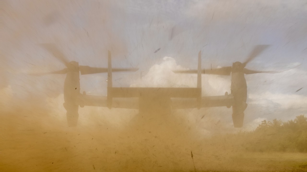 United States Marines Battalion Landing Team 2/4  Urban Vertical Assault Raid using MV-22B Ospreys