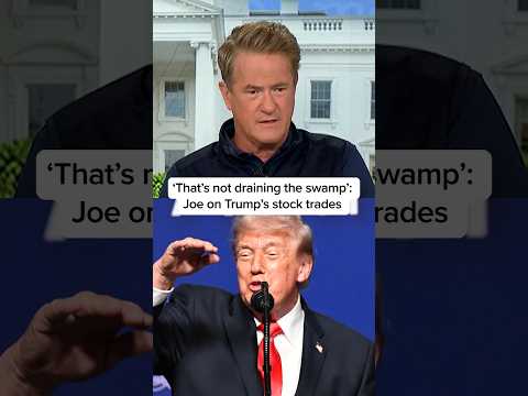 ‘That’s not draining the swamp’: Joe on Trump’s stock trades