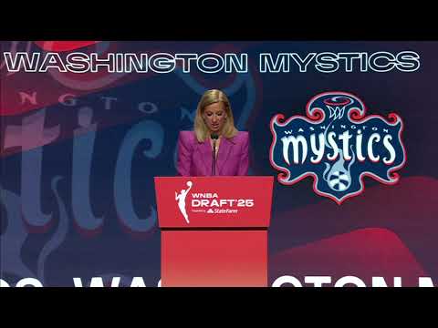 The Washington Mystics select Georgia Amoore with the No. 6 pick at the 2025 WNBA Draft