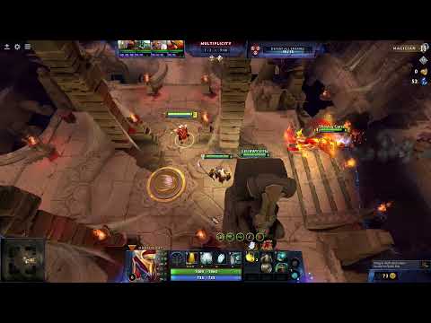 Dota 2 Aghanim's Labyrinth The Continuum Conundrum Multiplicity level Phoenix glitch (range)//Mage 2