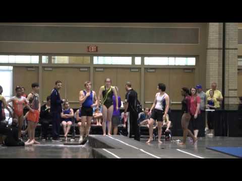 Jessica's 1st and 2nd Rod Floor passes 2016 Regional Meet