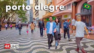 🇧🇷 Everyday Porto Alegre — Walking Through Southern Brazil’s Downtown 【 4K UHD 】