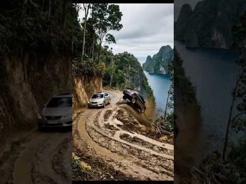 Reconstruction of a dangerous road / rekonstruksi jalan yg berbahaya #timelapse #shorts #satisfying