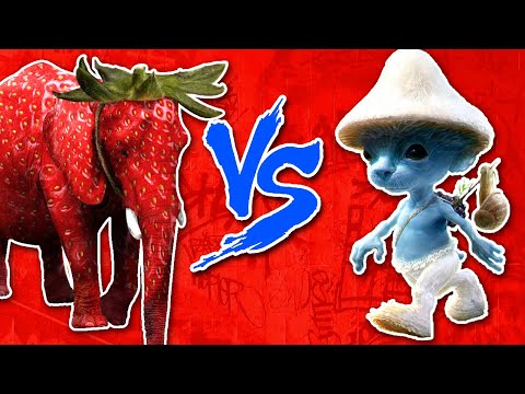 Smurf Cat (Indo ali) Vs Elefante Morango (Misericórdia) - Batalha de memes - Batalha de rap