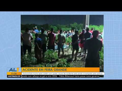 Jovem de 22 anos morre após acidente em Feira Grande - 02/12/25