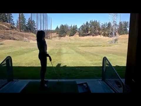 FUN DAY AT HIGHLAND PACIFIC GOLF COURSE - Driving Range. Victoria, B.C.
