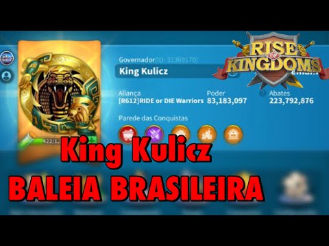 ENTREVISTANDO BALEIAS BR (P2W) | EPISÓDIO 1 | KING KULICZ (83M DE PODER)  - RISE OF KINGDOMS.
