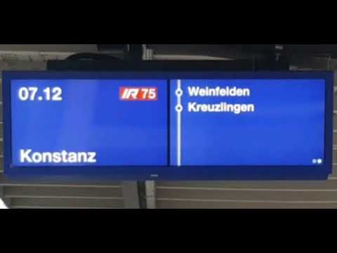 SBB Ansage IR75 Richtung Konstanz in Frauenfeld
