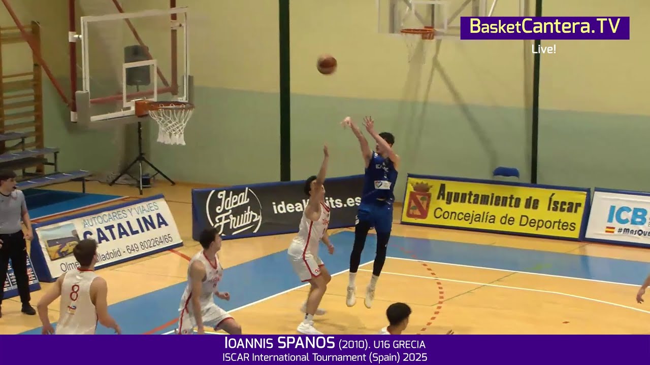 IOANNIS SPANOS (2010). U16 GRECIA.- International U16 Basketball Tournament. ISCAR 2025