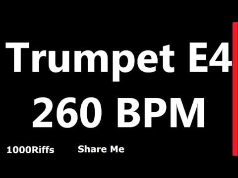 Trumpet Metronome E4 : 260 BPM : Beats Per Minute