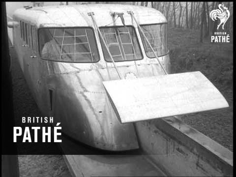 Aerotrain Aka French Aerotrain Clocks 235 Mph On Test Run (1967)