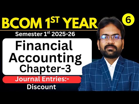 Financial Accounting Syllabus 2025 26 BCom 1st Year Semester 1st CWG for BCOM