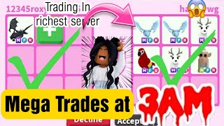 Trading At 3am In Adopt Me Rich Trading Servers Fo