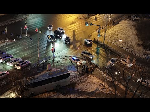 Белый автобус выбросился с Саввы Белых