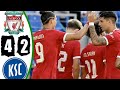 liverpool vs karlsruher 4:2 all goals and extended highlights