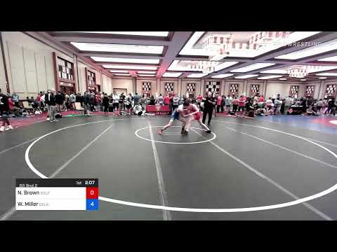 120 Lbs Rr Rnd 2 - Nathaniel Brown, South Central PA Wrestling Club Vs Wyatt Miller, Delaware Wres