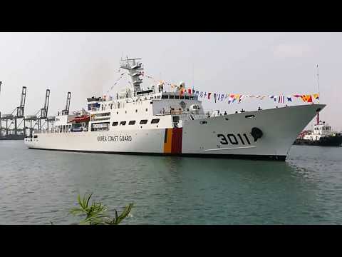 Indian Coast Guard, South Korea Coast Guard Ship, BADARO,Chennai Port Trust, School students