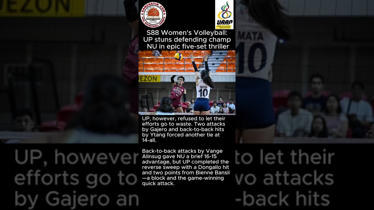 UAAP Women's Volleyball: UP comes back from 2 sets down to tame NU