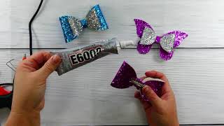 DIY Glitter Hair Bows with Your Cricut