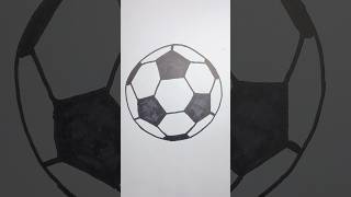 How to Draw Soccer Ball ⚽️ Step By Step/ Easy & Fun for Beginners &Kids #football #drawing #short