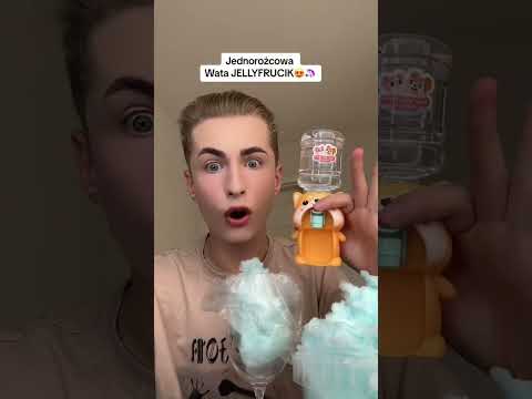 Jelly Frucik z waty cukrowej 🦄🤤❤️‍🔥🫢 #fypシ゚viral #funny #jellyfruits #fyp