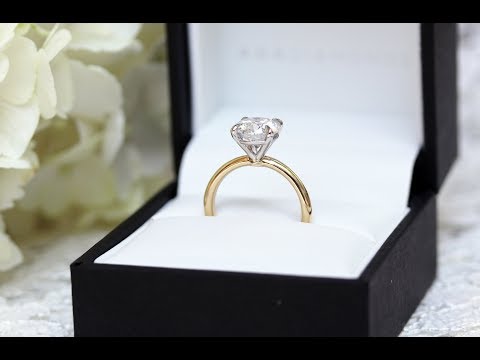 Four Prong Solitaire Lab Created Diamond Engagement Ring with 1.71 Carat Round | Ada Diamonds