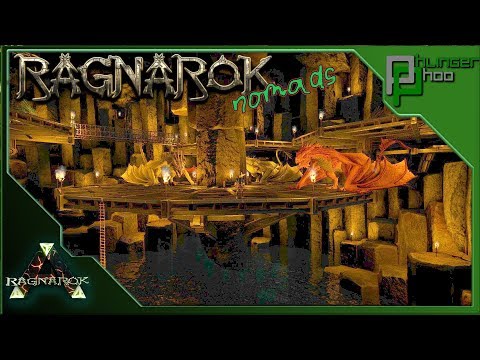 Ark: Ragnarok Nomads 89 - BUILDING THE WYVERN CAVE - CAVE PLATFORM BUILD