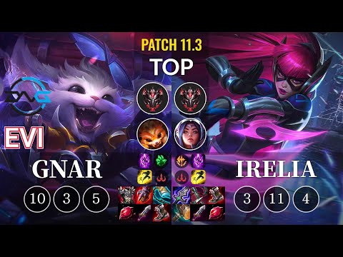DFM Evi Gnar vs Irelia Top - KR Patch 11.3