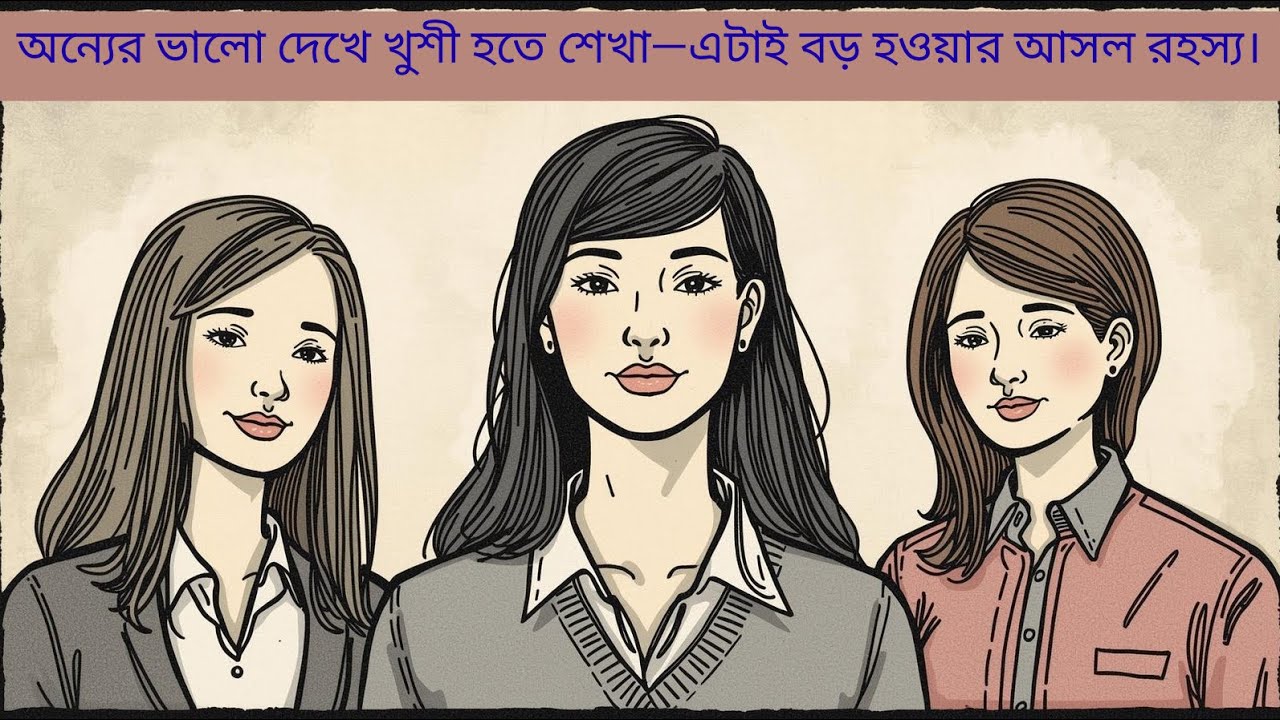 অন্যের ভালো দেখে খুশী হতে শেখা—এটাই বড় হওয়ার আসল রহস্য।